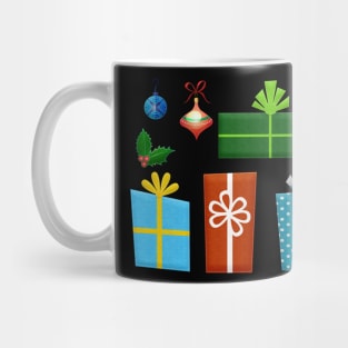 Merry Christmas Gift Box & Tree Decoration Mug